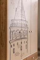 Galata 3 Kapaklı Dolap